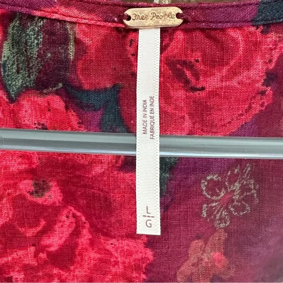 Free People Found You Printed Floral Top - Picture 8 of 9